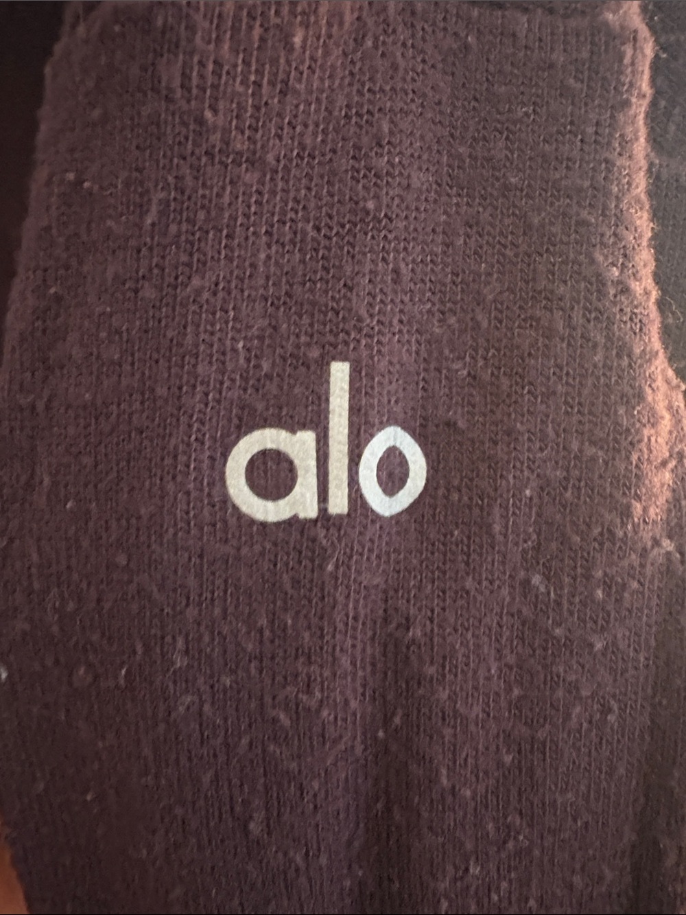 ALO Yoga Women's Crewneck Sweater in Burgundy - Picture 3 of 3